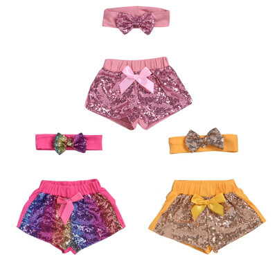 Baby Sequin Shorts Cotton Cute Baby Colorful Shining Glitter shorts Bow Headwear Newborn Toddler Fashion Summer Clothing
Baby Sequin Shorts Cotton Cute Baby Colorful Shining Glitter shorts Bow Headwear Newborn Toddler Fashion Summer Clothing