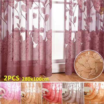 NEW 12PCS 280x100cm Windows Curtain Tulle Jacquard Tulip Flower Sheer Door Scarf Drapes Valance Voile Curtain
NEW 12PCS 280x100cm Windows Curtain Tulle Jacquard Tulip Flower Sheer Door Scarf Drapes Valance Voile Curtain