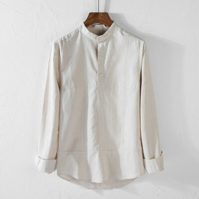Toponeto Mens Causal Shirt Long Sleeve Top Button Cotton Linen Solid Color Loose Blouse
Toponeto Mens Causal Shirt Long Sleeve Top Button Cotton Linen Solid Color Loose Blouse