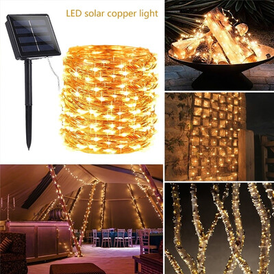 10M 100LED 8 Modes Solar String Lights Copper Fairy Light Waterproof Outdoor Decor Lights for Garden Patio Gate Yard Party Wedding
10M 100LED 8 Modes Solar String Lights Copper Fairy Light Waterproof Outdoor Decor Lights for Garden Patio Gate Yard Party Wedding