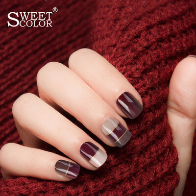 SweetColor Fashion Nail Sticker Drunk Love Wine 30 Piece Send Jelly Gel 48 Piece Short Round Fake Nail Detachable Wearable Nail Art Bridal Nail Set
SweetColor Fashion Nail Sticker Drunk Love Wine 30 Piece Send Jelly Gel 48 Piece Short Round Fake Nail Detachable Wearable Nail Art Bridal Nail Set