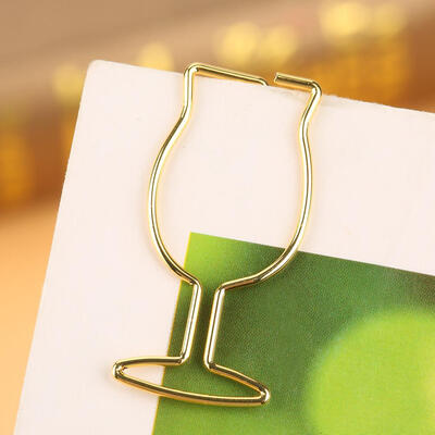 Greensen 10pcsGold Electroplating Metal Goblet Shaped Paper Clip Funny Stationery Bookmark Marking Clip
Greensen 10pcsGold Electroplating Metal Goblet Shaped Paper Clip Funny Stationery Bookmark Marking Clip
