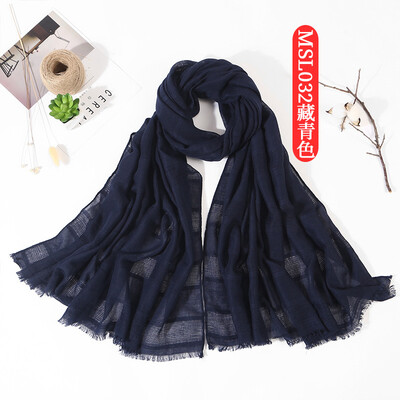 Spring new cotton&linen national wind solid color hollow scarf foreign trade Sen literary wind lady shawl
Spring new cotton&linen national wind solid color hollow scarf foreign trade Sen literary wind lady shawl