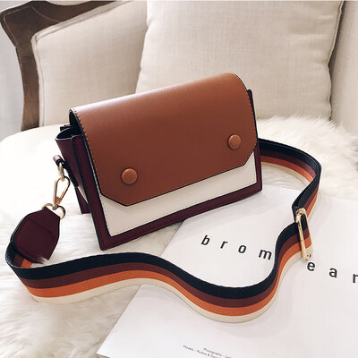 Small bag female 2019 new Korean fashion casual hit color retro wild wide shoulder strap shoulder slung small square bag
Small bag female 2019 new Korean fashion casual hit color retro wild wide shoulder strap shoulder slung small square bag