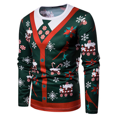 SUNSIOM Christmas Gift Men Funny Xmas Print 3D T-Shirt Casual Floral Top Long Sleeve Tee
SUNSIOM Christmas Gift Men Funny Xmas Print 3D T-Shirt Casual Floral Top Long Sleeve Tee