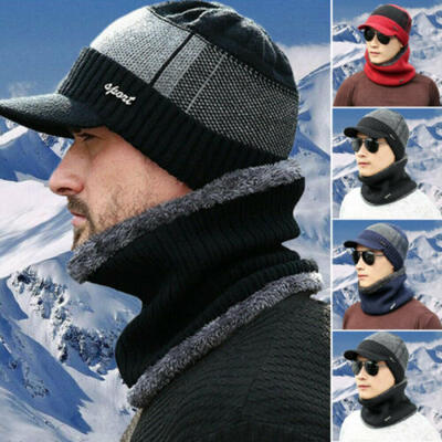 Xmas Men Winter Warm Hat Knit Visor Beanie Fleece Lined Beanie with Brim Cap US
Xmas Men Winter Warm Hat Knit Visor Beanie Fleece Lined Beanie with Brim Cap US