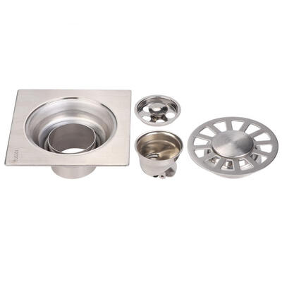 Greensen Stainless Steel Brushed Square Shape Odor-resistant Dual Use Floor Drain for Bathroom Balcony
Greensen Stainless Steel Brushed Square Shape Odor-resistant Dual Use Floor Drain for Bathroom Balcony