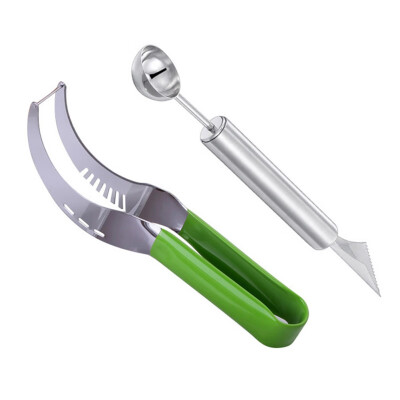 2pcs Stainless Steel Watermelon Meat Harvester Fruit Digging Ball Scoop Carving Knife Watermelon Slicer Kitchen Fruit Tool
2pcs Stainless Steel Watermelon Meat Harvester Fruit Digging Ball Scoop Carving Knife Watermelon Slicer Kitchen Fruit Tool