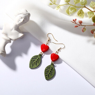 Women Japanese And Korean Style Fashion Design Sweet Pearl Earrings Red Love Geometric Asymmetrical Peach Heart Earrings
Women Japanese And Korean Style Fashion Design Sweet Pearl Earrings Red Love Geometric Asymmetrical Peach Heart Earrings