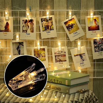 Photo Clip String Light 40 LED Photo Hanging Clips String Lamp Battery Powered 5M164FT Fairy Lights with Clips
Photo Clip String Light 40 LED Photo Hanging Clips String Lamp Battery Powered 5M164FT Fairy Lights with Clips