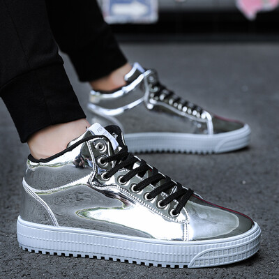 Patent leather social shoes spirit guy 2019 summer new Korean mens shoes trend bright high-top couple casual shoes
Patent leather social shoes spirit guy 2019 summer new Korean mens shoes trend bright high-top couple casual shoes