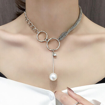 New Fashion Korea Short Neck Strap Choker Collar Big Peal Round Circle Choker Necklace Neck Jewelry For Woman Gift Bijoux
New Fashion Korea Short Neck Strap Choker Collar Big Peal Round Circle Choker Necklace Neck Jewelry For Woman Gift Bijoux