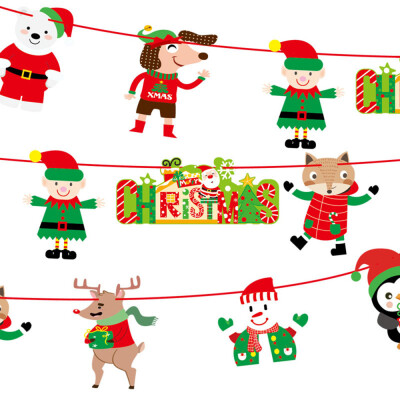 Tailored Christmas Paperboard Pennant Flags Banners Hanging Buntings Garland Banner
Tailored Christmas Paperboard Pennant Flags Banners Hanging Buntings Garland Banner