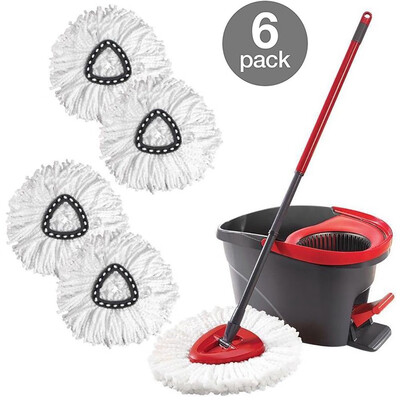 〖Follure〗Replacement Heads Easy Cleaning Mopping Wring Spin Mop Refill Mop Pack of 6
〖Follure〗Replacement Heads Easy Cleaning Mopping Wring Spin Mop Refill Mop Pack of 6