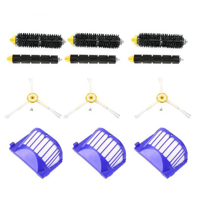 Replacement Parts 6Pcs Side Brushes 4Pcs HEPA Filters 2Pcs Front Debris Extractor 2Pcs Rear Debris Extractor for Roomba 800
Replacement Parts 6Pcs Side Brushes 4Pcs HEPA Filters 2Pcs Front Debris Extractor 2Pcs Rear Debris Extractor for Roomba 800