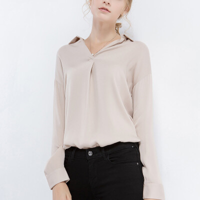 CANVAUS Spring Solid Loose Casual Chiffon Blouse V-neck Long Sleeve Women Shirt CF7024D
CANVAUS Spring Solid Loose Casual Chiffon Blouse V-neck Long Sleeve Women Shirt CF7024D