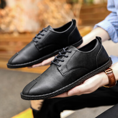 New trendy male social guy mens shoes summer&summer Korean trend British casual mens small shoes black plus velvet
New trendy male social guy mens shoes summer&summer Korean trend British casual mens small shoes black plus velvet