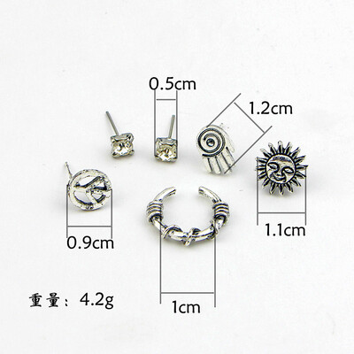 2019 new brand design moon leaf earrings small set generous simple earrings gift for women One piece
2019 new brand design moon leaf earrings small set generous simple earrings gift for women One piece
