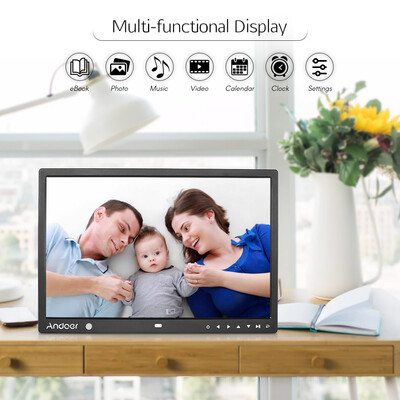 Andoer 15 Inch Large Screen LED Digital Photo Frame Desktop Album 1280 800 HD Music Video eBook Clock Calendar Functions wit
Andoer 15 Inch Large Screen LED Digital Photo Frame Desktop Album 1280 800 HD Music Video eBook Clock Calendar Functions wit