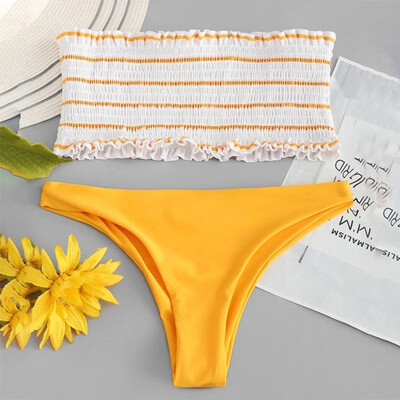 Saidsome 2PC Women Sexy Swimwear Bikini Suit Stripe Push-Up Padded Bathing Beachwear
Saidsome 2PC Women Sexy Swimwear Bikini Suit Stripe Push-Up Padded Bathing Beachwear