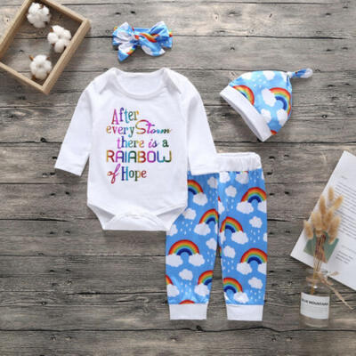 US Newborn Baby Boy Girl Rainbow RomperLeggings PantsHat Outfit Cotton Clothes
US Newborn Baby Boy Girl Rainbow RomperLeggings PantsHat Outfit Cotton Clothes