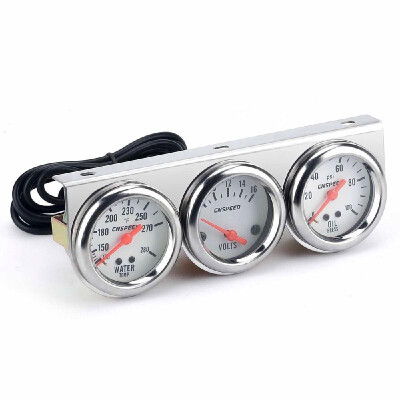 Universal Car 2 52mm Chrome Volt Water Temp Gauge Oil Pressure Gauge Triple 3 Gauge Set Gauges Kit
Universal Car 2 52mm Chrome Volt Water Temp Gauge Oil Pressure Gauge Triple 3 Gauge Set Gauges Kit
