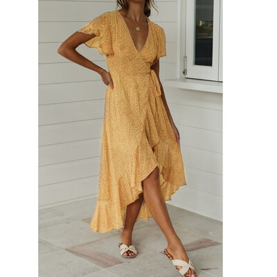 Women Boho Floral Maxi Long Dress Summer Evening Party Beach Slit Spilt Sundress
Women Boho Floral Maxi Long Dress Summer Evening Party Beach Slit Spilt Sundress