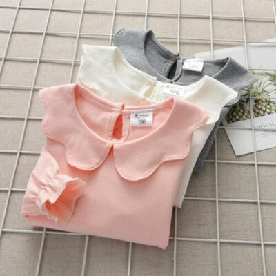 Kids Baby Girl Pullover Ruffle Long Sleeve Collared Blouse Cotton Top T Shirt Tee Fall Clothes Pink Grey
Kids Baby Girl Pullover Ruffle Long Sleeve Collared Blouse Cotton Top T Shirt Tee Fall Clothes Pink Grey
