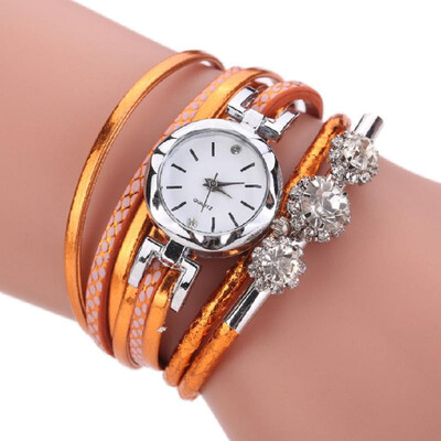 Womens Bracelet Watch Small Dial Fashion PU Fine Strap Exquisite Diamond Alloy Quartz Watch Bracelet Watch Wholesale Orange
Womens Bracelet Watch Small Dial Fashion PU Fine Strap Exquisite Diamond Alloy Quartz Watch Bracelet Watch Wholesale Orange