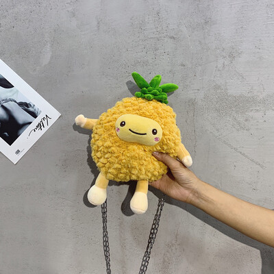 Tailored Women Cartoon Fruit Plush Messenger Bag Fur Chain Bags Cute Fluffy Sling Bag
Tailored Women Cartoon Fruit Plush Messenger Bag Fur Chain Bags Cute Fluffy Sling Bag