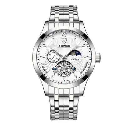 TEVISE T857 Automatic Watch Mechanical Wristwatch Self-Wind Waterproof Wrist Watches Sun Moon Phase Display for Men
TEVISE T857 Automatic Watch Mechanical Wristwatch Self-Wind Waterproof Wrist Watches Sun Moon Phase Display for Men