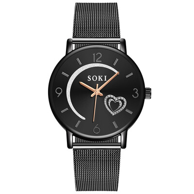 Women Silver & Gold Mesh Love Heart Moon Dial Wristwatches Fashion Casual Womens Steel Quartz Watches Relogio Feminino Hot 533
Women Silver & Gold Mesh Love Heart Moon Dial Wristwatches Fashion Casual Womens Steel Quartz Watches Relogio Feminino Hot 533