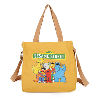 Sesame Street ins canvas bag girl student cute cartoon Japanese department original dormitory style makes strange one shoulder sla
Sesame Street ins canvas bag girl student cute cartoon Japanese department original dormitory style makes strange one shoulder sla