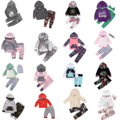 Newborn Toddler Boys Girls Long Sleeve Hooded Tops T-shirtPants Outfits Clothes
Newborn Toddler Boys Girls Long Sleeve Hooded Tops T-shirtPants Outfits Clothes