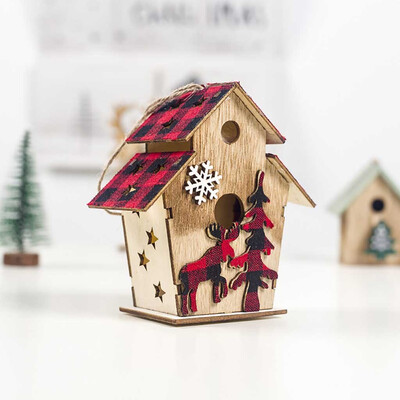 Siaonvr LED Light Wood House Cute Christmas Tree Hanging Ornaments Holiday Decoration
Siaonvr LED Light Wood House Cute Christmas Tree Hanging Ornaments Holiday Decoration