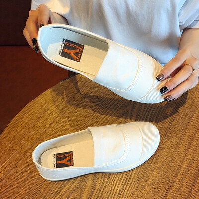 Bean shoes female spring&summer Korean version of Joker student casual soft-soled canvas shoes chic lucky shoes
Bean shoes female spring&summer Korean version of Joker student casual soft-soled canvas shoes chic lucky shoes