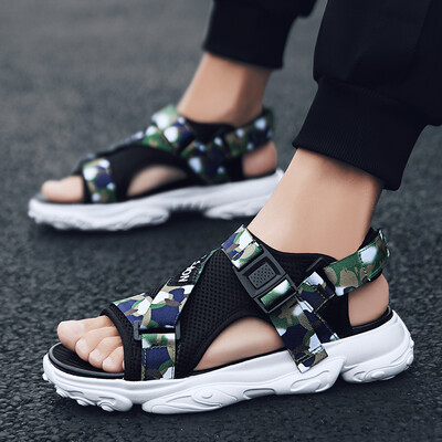 Sandals mens new summer outdoor beach slippers dual-use Korean fashion brand wear sandals outside
Sandals mens new summer outdoor beach slippers dual-use Korean fashion brand wear sandals outside