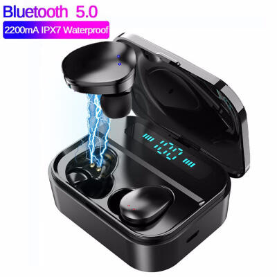 Wireless Headphones Display Stereo Headset Mini Bluetooth 50 Sports Earphone with Charging Box
Wireless Headphones Display Stereo Headset Mini Bluetooth 50 Sports Earphone with Charging Box