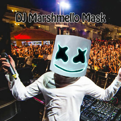 LED DJ Marshmello Helmet Music Festival Light Up Marshmallow Mask Halloween Novelty Costume Party Latex Mask
LED DJ Marshmello Helmet Music Festival Light Up Marshmallow Mask Halloween Novelty Costume Party Latex Mask