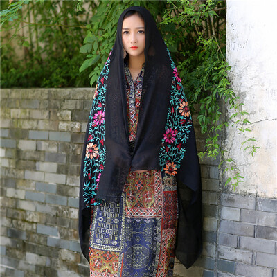 Embroidered linen flowers Nibel cotton&linen scarf air conditioning sunscreen dual-use spring&summer silk scarf female national wind shawl
Embroidered linen flowers Nibel cotton&linen scarf air conditioning sunscreen dual-use spring&summer silk scarf female national wind shawl