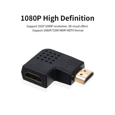 HD Male to Female 90 Degree Adapter Right Angle HD Gold-plated Converter for PC Laptop Displayer TV
HD Male to Female 90 Degree Adapter Right Angle HD Gold-plated Converter for PC Laptop Displayer TV