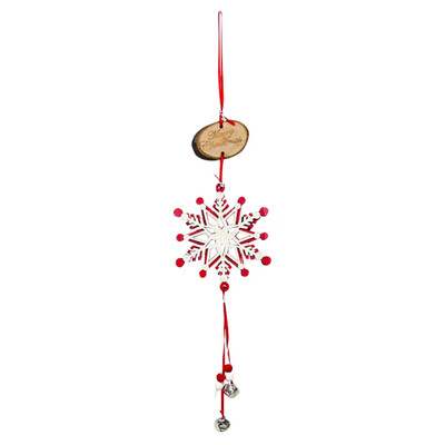 Christmas Decorations Wood Carving Snowflake Ornament With Christmas Bell Pendant Festive Party Supplies
Christmas Decorations Wood Carving Snowflake Ornament With Christmas Bell Pendant Festive Party Supplies