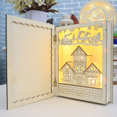Tailored Christmas Table Decorations Led Luminous Cabins Wooden Book Ornaments Kids Gifts
Tailored Christmas Table Decorations Led Luminous Cabins Wooden Book Ornaments Kids Gifts