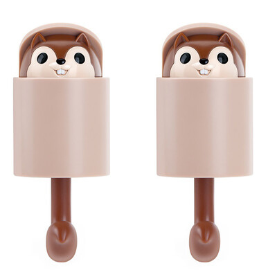 Gobestart 2PC Squirrel Wall Hook Adhesive Home Cartoon Cute Hanger Key Umbrella Towel Cap Coat
Gobestart 2PC Squirrel Wall Hook Adhesive Home Cartoon Cute Hanger Key Umbrella Towel Cap Coat
