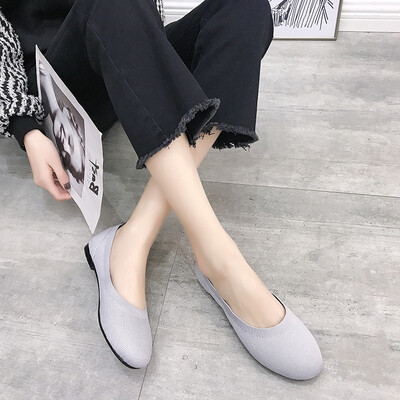 Flat sole shoe sole soft sole driving shoe freight shoe knitted face breathable single shoe autumn girl shoe
Flat sole shoe sole soft sole driving shoe freight shoe knitted face breathable single shoe autumn girl shoe