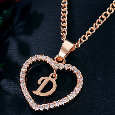 Womens Heart Pendant Necklace with Cubic Zirconia&Letter Pendant Necklace Gift for Women or Girls
Womens Heart Pendant Necklace with Cubic Zirconia&Letter Pendant Necklace Gift for Women or Girls