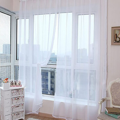 Toponeto 1 PCS Pure Color Tulle Door Window Curtain Drape Panel Sheer Scarf Valances
Toponeto 1 PCS Pure Color Tulle Door Window Curtain Drape Panel Sheer Scarf Valances