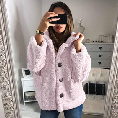 Toponeto Women Warm Button Pockets Flannel Long Sleeve Sweatshirt Pullover Coat Outwear
Toponeto Women Warm Button Pockets Flannel Long Sleeve Sweatshirt Pullover Coat Outwear