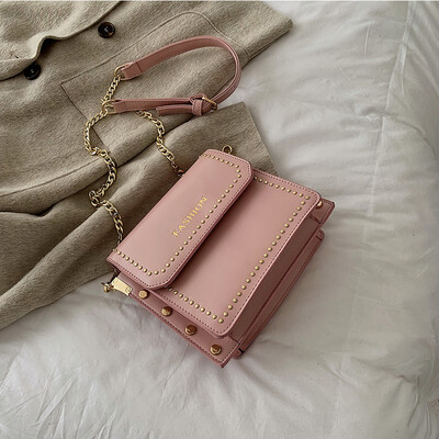 High-end bag handbags new 2019 fashion hit color rivet versatile chain shoulder slung small square bag
High-end bag handbags new 2019 fashion hit color rivet versatile chain shoulder slung small square bag