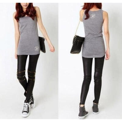 New Womens&ampampacute Fashion Black Slim Tights Pants Knee Zipper Hole PU Leather Leggings
New Womens&ampampacute Fashion Black Slim Tights Pants Knee Zipper Hole PU Leather Leggings